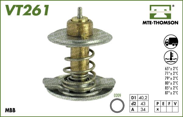 MTE-Thomson VT261.87 - Термостат, охладителна течност vvparts.bg