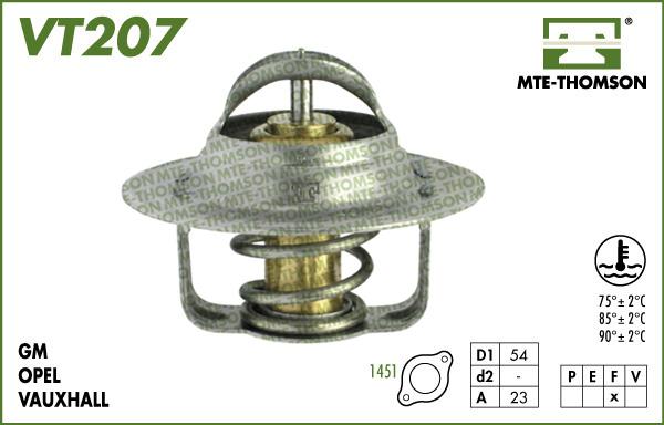 MTE-Thomson VT207.73 - Термостат, охладителна течност vvparts.bg