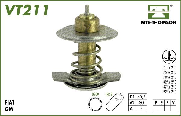 MTE-Thomson VT211.82 - Термостат, охладителна течност vvparts.bg