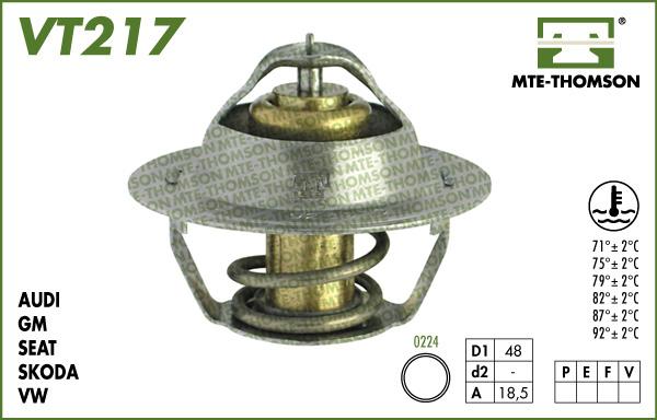 MTE-Thomson VT217.87 - Термостат, охладителна течност vvparts.bg