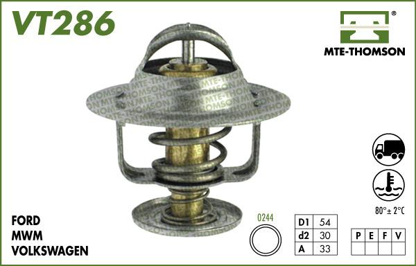 MTE-Thomson VT286.80 - Термостат, охладителна течност vvparts.bg