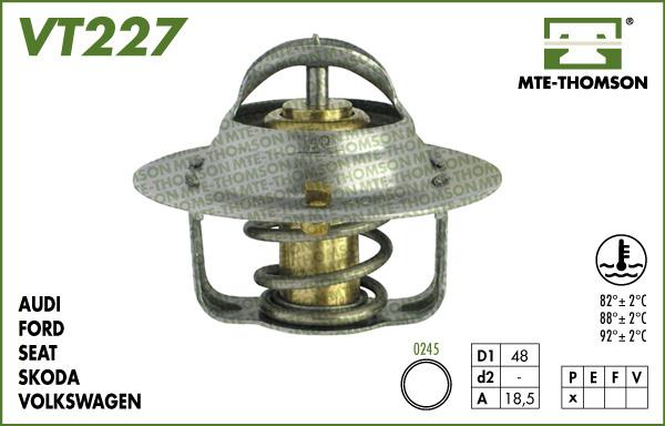 MTE-Thomson VT227.92 - Термостат, охладителна течност vvparts.bg