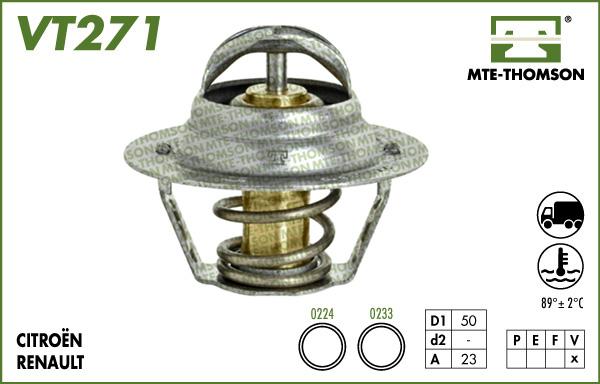 MTE-Thomson VT271.83 - Термостат, охладителна течност vvparts.bg