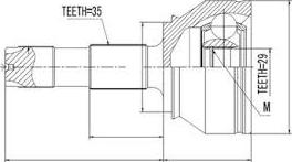 MTR 12160981 - Каре комплект, полуоска vvparts.bg