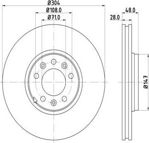 MTR 12108563 - Спирачен диск vvparts.bg