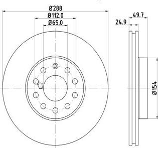 MTR 12108508 - Спирачен диск vvparts.bg