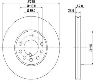 MTR 12108526 - Спирачен диск vvparts.bg