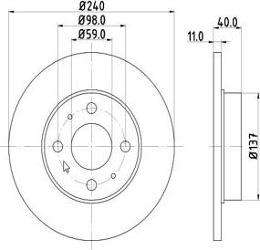 MTR 12108575 - Спирачен диск vvparts.bg