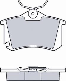 MTR MT444 - Комплект спирачно феродо, дискови спирачки vvparts.bg