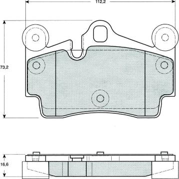 MTR MT470 - Комплект спирачно феродо, дискови спирачки vvparts.bg