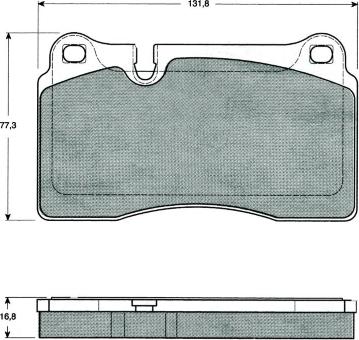 MTR MT471 - Комплект спирачно феродо, дискови спирачки vvparts.bg