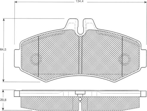 MTR MT546 - Комплект спирачно феродо, дискови спирачки vvparts.bg