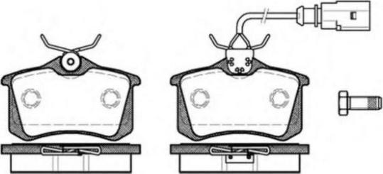 MTR MT561 - Комплект спирачно феродо, дискови спирачки vvparts.bg