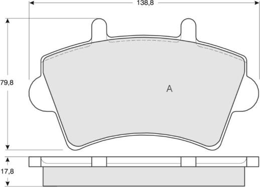 MTR MT535 - Комплект спирачно феродо, дискови спирачки vvparts.bg