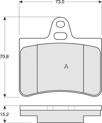 MTR MT686 - Комплект спирачно феродо, дискови спирачки vvparts.bg