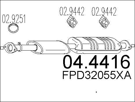 MTS 04.4416 - Катализатор vvparts.bg