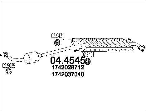 MTS 04.4545 - Катализатор vvparts.bg