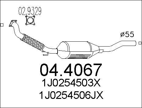 MTS 04.4067 - Катализатор vvparts.bg