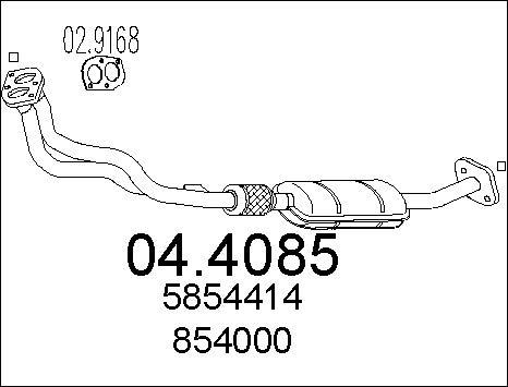 MTS 04.4085 - Катализатор vvparts.bg