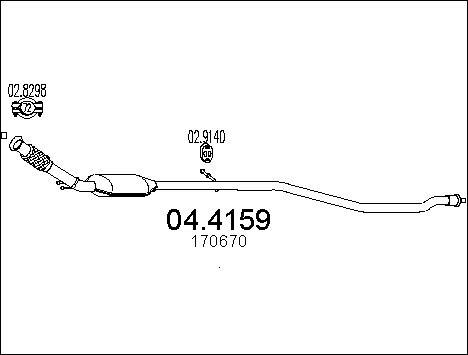 MTS 04.4159 - Катализатор vvparts.bg