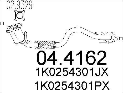 MTS 04.4162 - Катализатор vvparts.bg