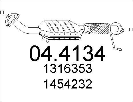 MTS 04.4134 - Катализатор vvparts.bg