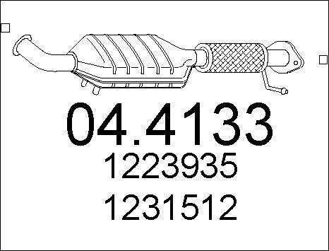 MTS 04.4133 - Катализатор vvparts.bg