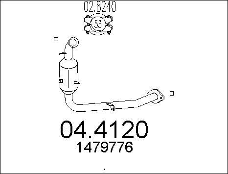 MTS 04.4120 - Катализатор vvparts.bg