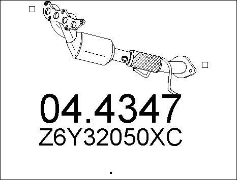 MTS 04.4347 - Катализатор vvparts.bg