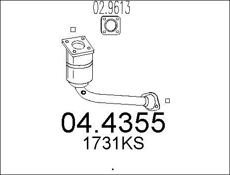 MTS 04.4355 - Катализатор vvparts.bg