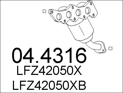 MTS 04.4316 - Катализатор vvparts.bg
