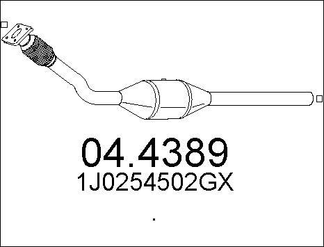 MTS 04.4389 - Катализатор vvparts.bg