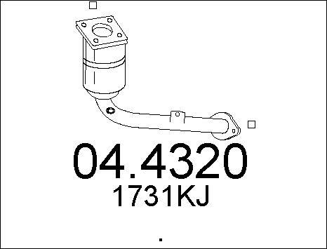 MTS 04.4320 - Катализатор vvparts.bg