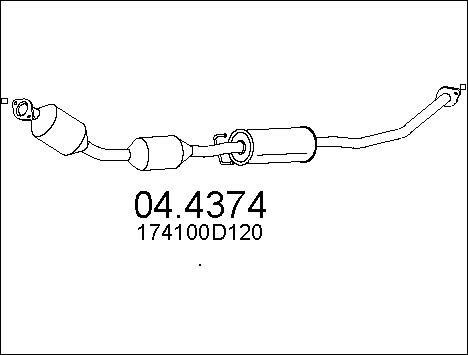 MTS 04.4374 - Катализатор vvparts.bg