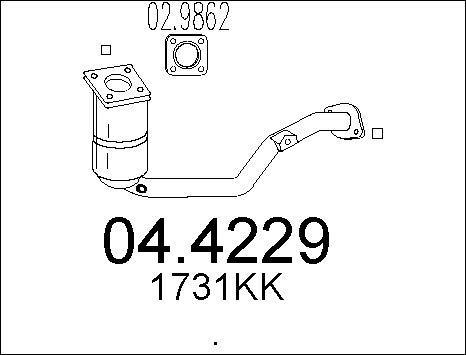 MTS 04.4229 - Катализатор vvparts.bg