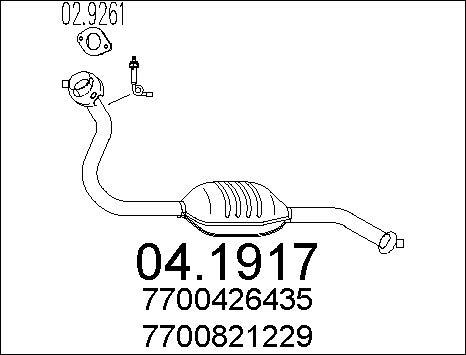 MTS 04.1917 - Катализатор vvparts.bg