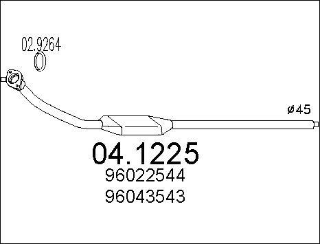 MTS 04.1225 - Катализатор vvparts.bg