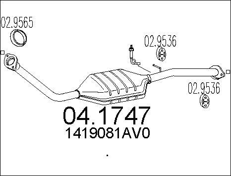 MTS 04.1747 - Катализатор vvparts.bg