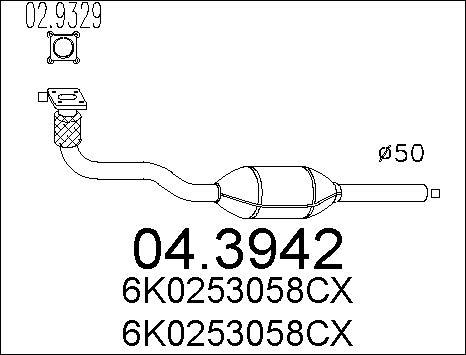 MTS 04.3942 - Катализатор vvparts.bg