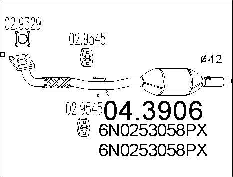 MTS 04.3906 - Катализатор vvparts.bg