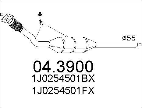 MTS 04.3900 - Катализатор vvparts.bg