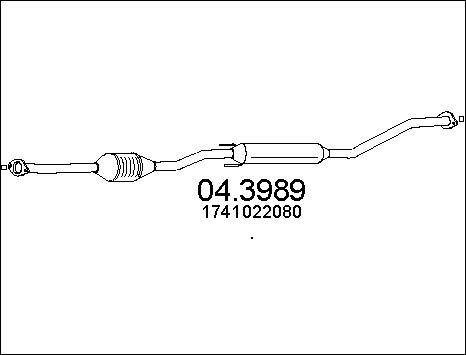 MTS 04.3989 - Катализатор vvparts.bg