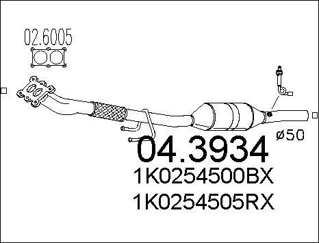 MTS 04.3934 - Катализатор vvparts.bg