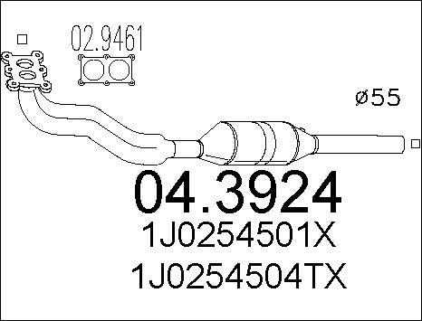 MTS 04.3924 - Катализатор vvparts.bg