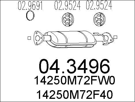 MTS 04.3496 - Катализатор vvparts.bg