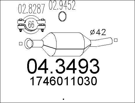 MTS 04.3493 - Катализатор vvparts.bg