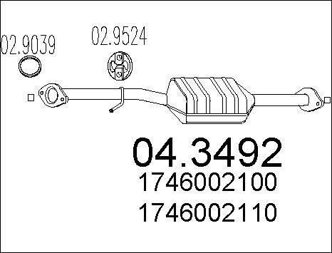 MTS 04.3492 - Катализатор vvparts.bg