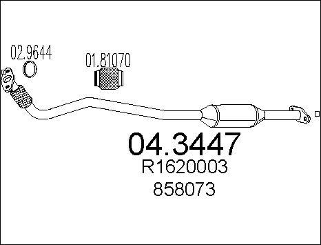 MTS 04.3447 - Катализатор vvparts.bg