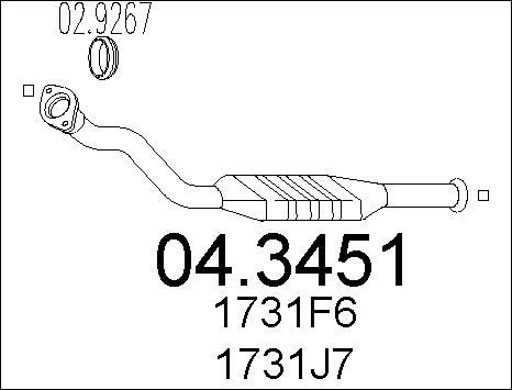 MTS 04.3451 - Катализатор vvparts.bg