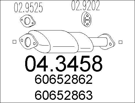 MTS 04.3458 - Катализатор vvparts.bg